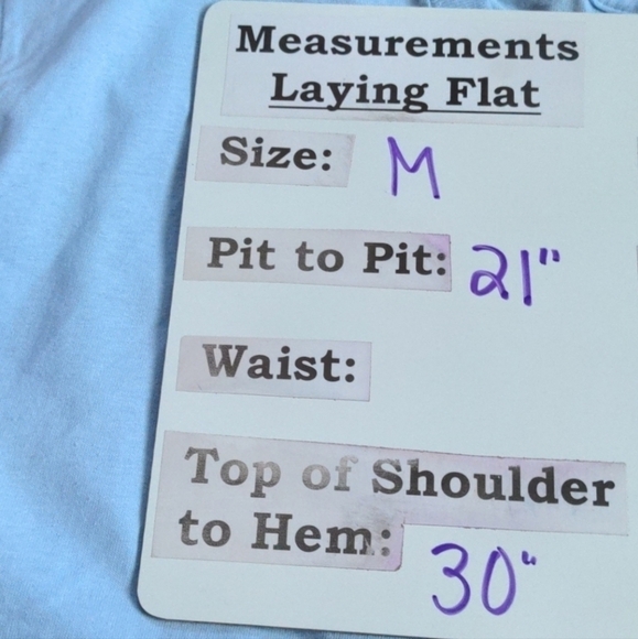 Nasty Gal Light Blue Heartbreak Graphic Tee size Medium - Picture 6 of 6